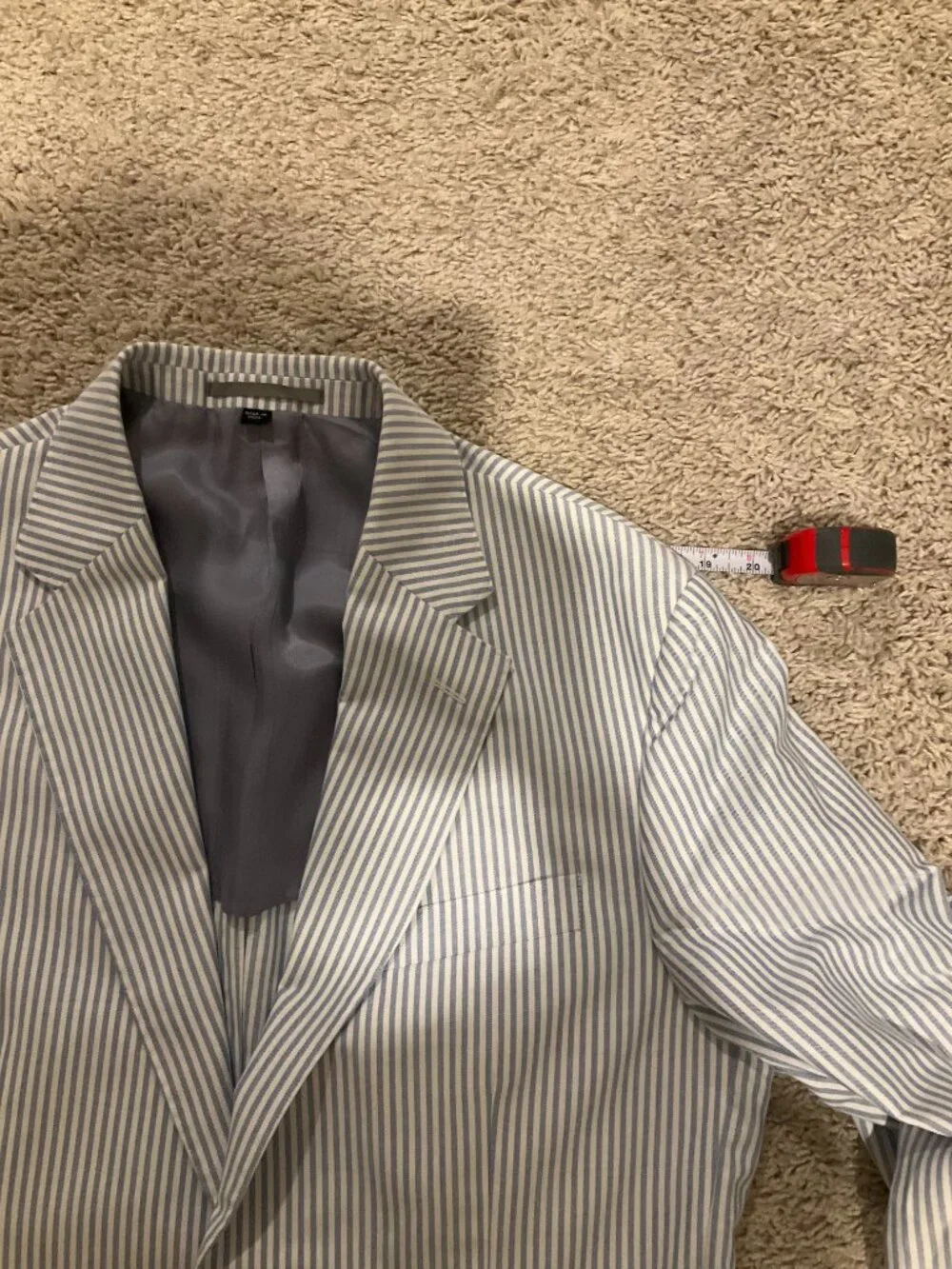 J.CREW crosby classic-fit suit jacket in portuguese cotton oxford. SIZE: 40/REGU